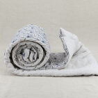 Courtepointe Herbier de Lin Cirrus - Bleu & Ocre