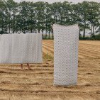 Courtepointe Herbier de Lin Cirrus - Bleu & Ocre