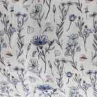 Courtepointe Herbier de Lin Cirrus - Bleu & Ocre