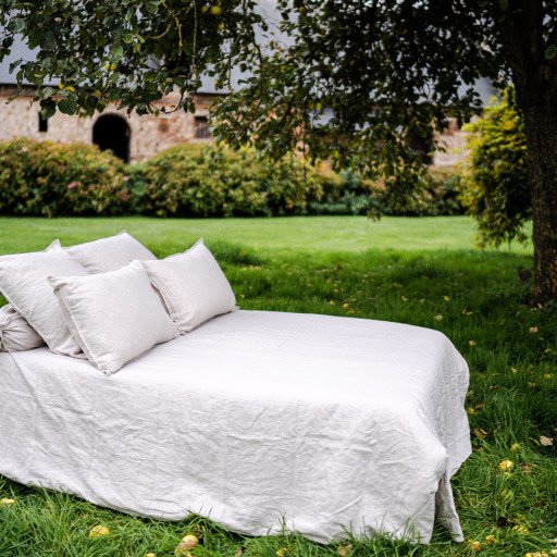 Housse de Couette en Lin Lavé Naturel