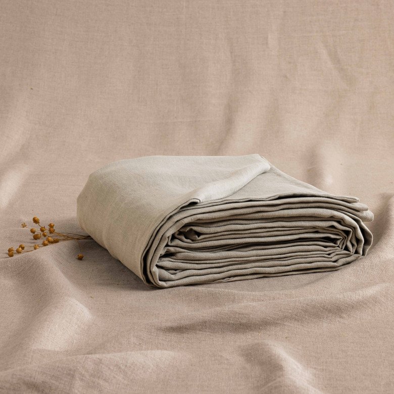 Housse de Couette en Lin Lavé Naturel - Embrin