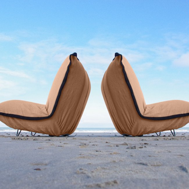 Fauteuil en Lin Bolchoï - Cannelle