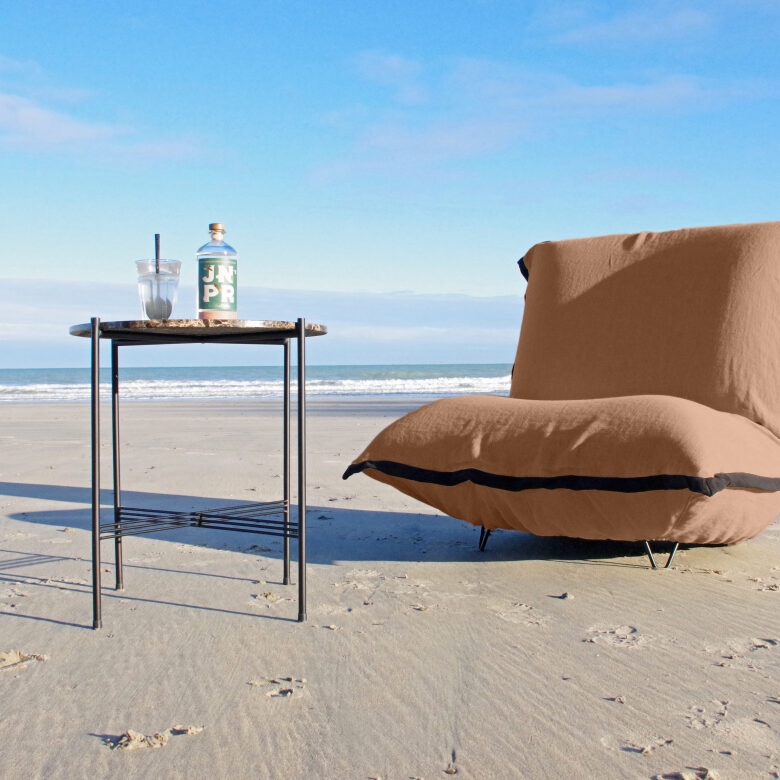 Fauteuil en Lin Bolchoï - Cannelle - Embrin