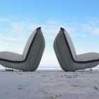 Fauteuil en Lin Bolchoï - Gris Souris