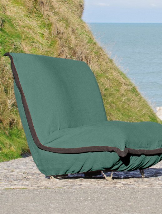 Fauteuil en Lin Bolchoï - Sapin