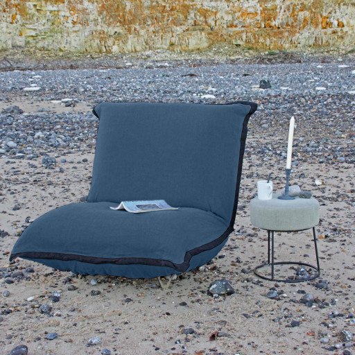 Fauteuil en Lin Bolchoï - Marine