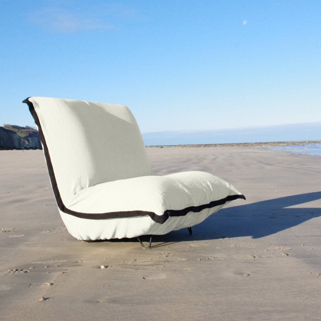 Fauteuil en Lin Bolchoï - Ivoire