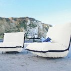 Fauteuil en Lin Bolchoï - Ivoire