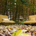 Fauteuil en Lin Bolchoï - Ocre