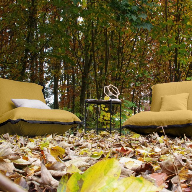 Fauteuil en Lin Bolchoï - Ocre