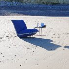 Fauteuil en Lin Bolchoï - Océan