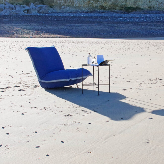 Fauteuil en Lin Bolchoï - Océan