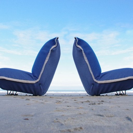 Fauteuil en Lin Bolchoï - Océan