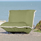 Fauteuil en Lin Bolchoï - Kaki