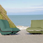 Fauteuil en Lin Bolchoï - Kaki