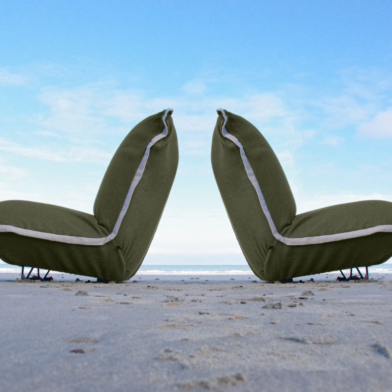 Fauteuil en Lin Bolchoï - Kaki - Embrin