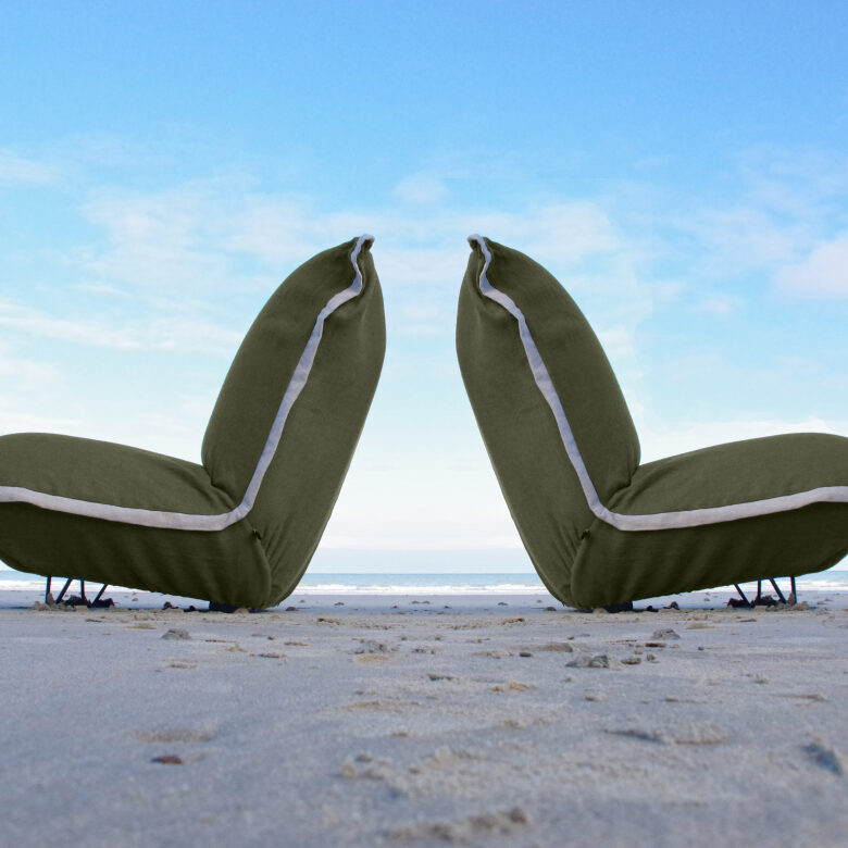 Fauteuil en Lin Bolchoï - Kaki - Embrin