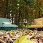 Fauteuil en Lin Bolchoï - Sauge