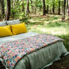 Housse de Couette en Lin Lavé Vert Tilleul