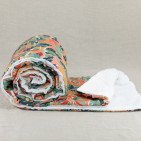 Courtepointe en Lin Lavé Balade sous la Hêtraie