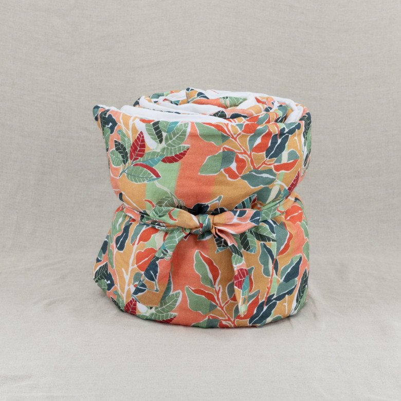 Courtepointe en Lin Lavé Balade sous la Hêtraie - Embrin