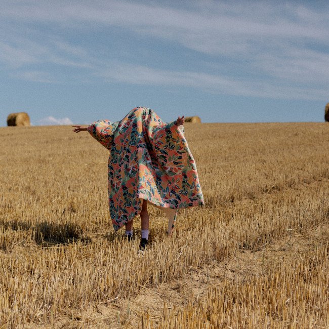 Courtepointe en Lin Lavé Balade sous la Hêtraie