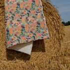 Courtepointe en Lin Lavé Balade sous la Hêtraie