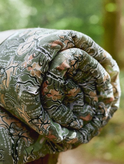 Courtepointe en Lin Lavé Faune Sauvage