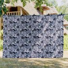 Courtepointe en Lin Lavé Chaumière en Bord de Rivière