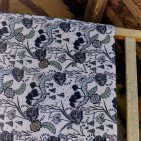 Courtepointe en Lin Lavé Chaumière en Bord de Rivière