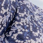 Courtepointe en Lin Lavé Jardin Zen