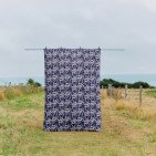 Courtepointe en Lin Lavé Jardin Zen