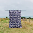 Courtepointe en Lin Lavé Jardin Zen