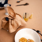 Nappe en lin lavé Miel