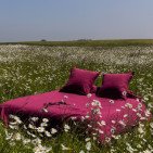 Housse de Couette en Lin Lavé Rose Bruyère