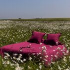 Housse de Couette en Lin Lavé Rose Bruyère