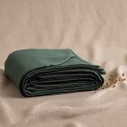 Housse de Couette en Lin Lavé Vert Forêt