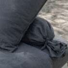 Taie d'Oreiller en Lin Lavé Gris Silex