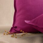 Taie d'Oreiller en Lin Lavé Rose Bruyère