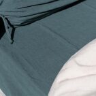 Drap Housse en Lin Lavé Vert Forêt