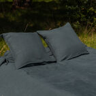 Taie de Traversin en Lin Lavé Vert Forêt