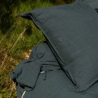 Taie de Traversin en Lin Lavé Vert Forêt