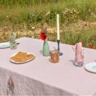 Nappe en lin lavé Pétale de Rose