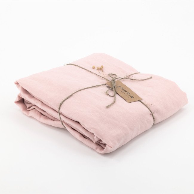 Nappe en lin lavé Pétale de Rose