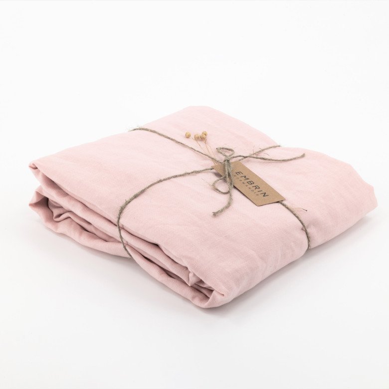Nappe en lin lavé Pétale de Rose - Embrin