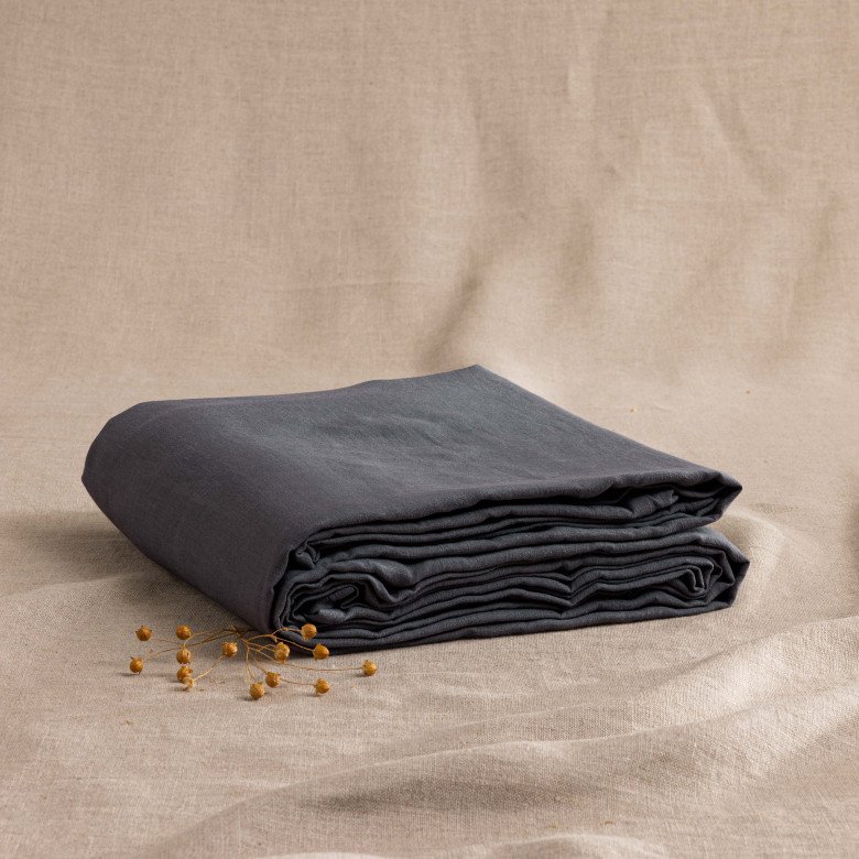 Nappe en lin lavé Silex - Embrin