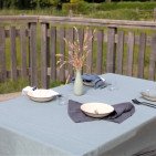 Nappe en lin lavé Celadon