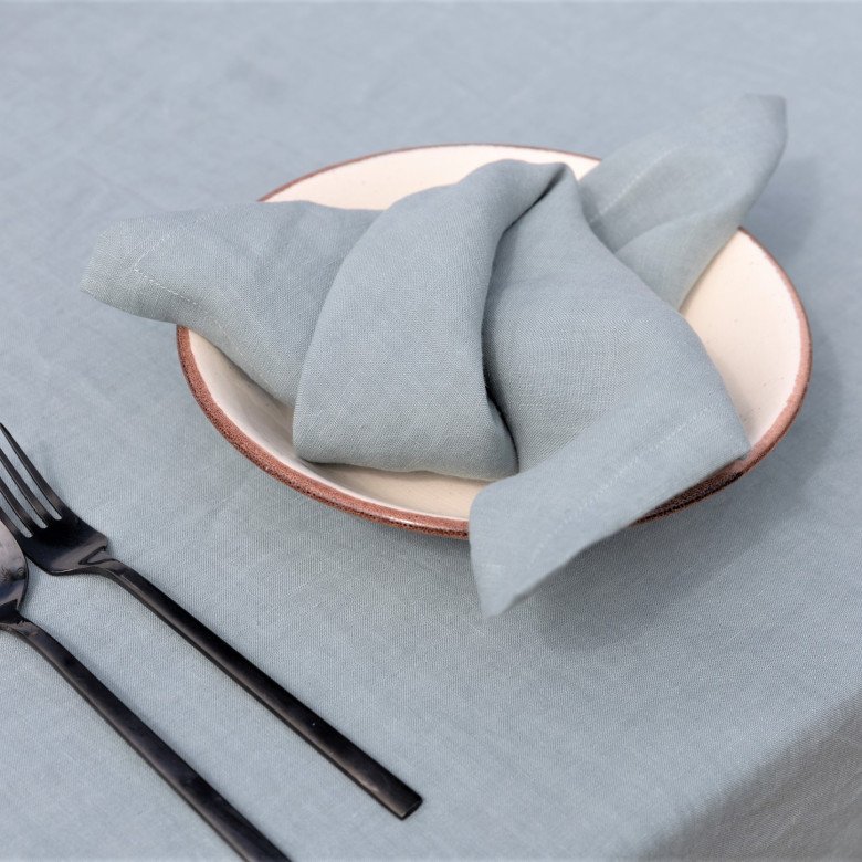 Nappe en lin lavé Celadon - Embrin