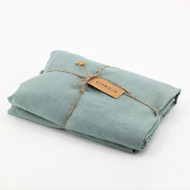 Nappe en lin lavé Celadon