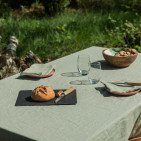 Serviettes de table en lin lavé Tilleul (lot de 4)